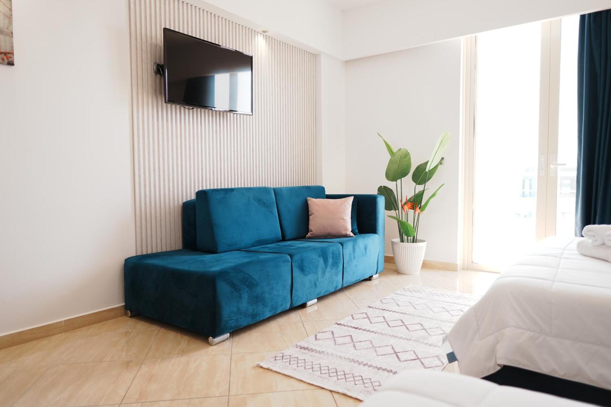 Hotel Blue Sky Sarande Bagian luar foto